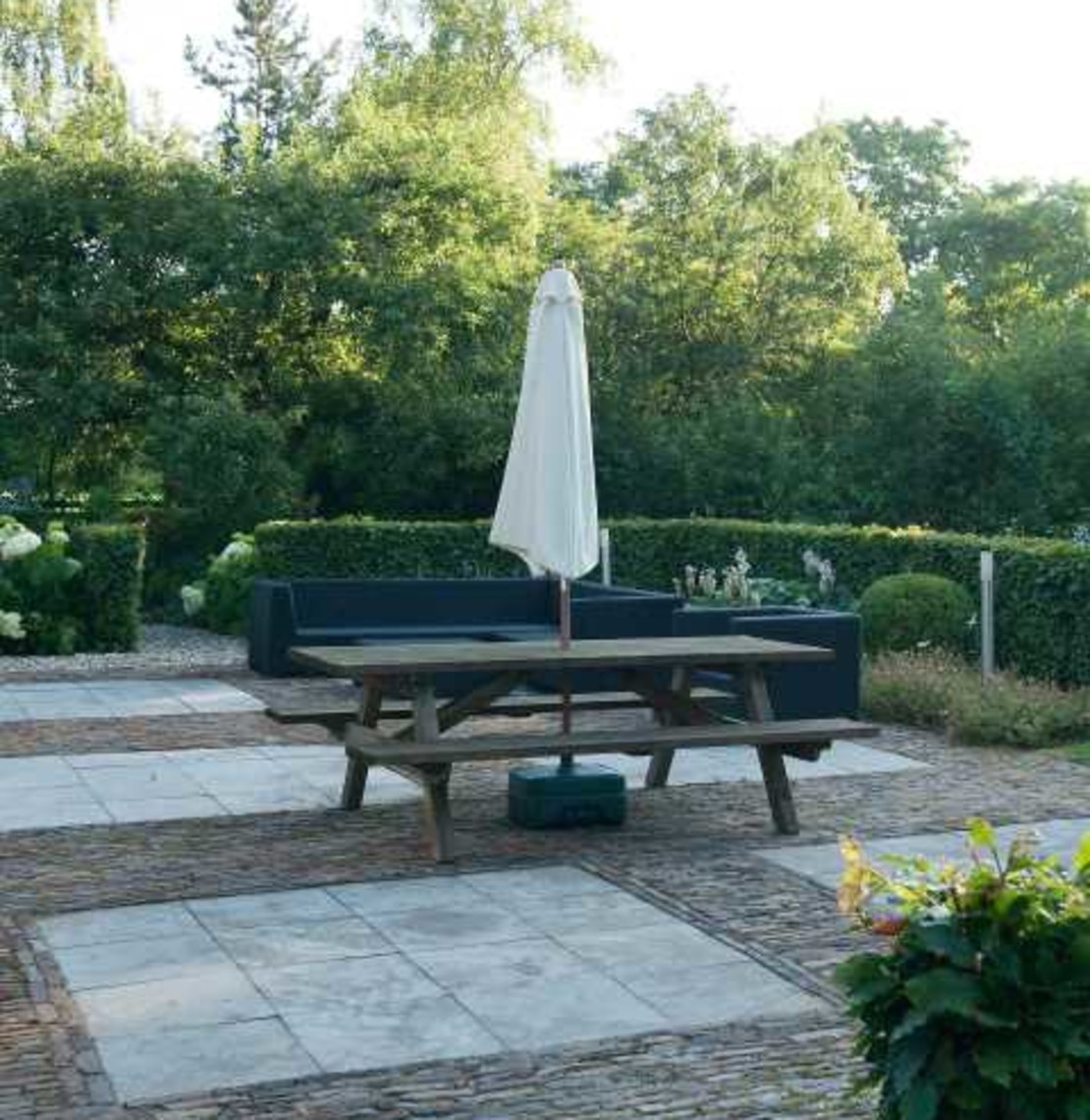 Landelijke tuin zitplek