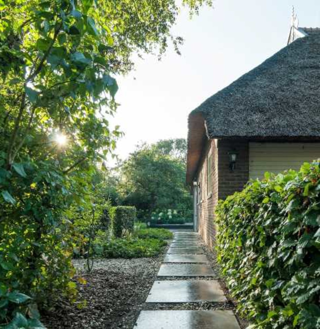 Landelijke tuin pad